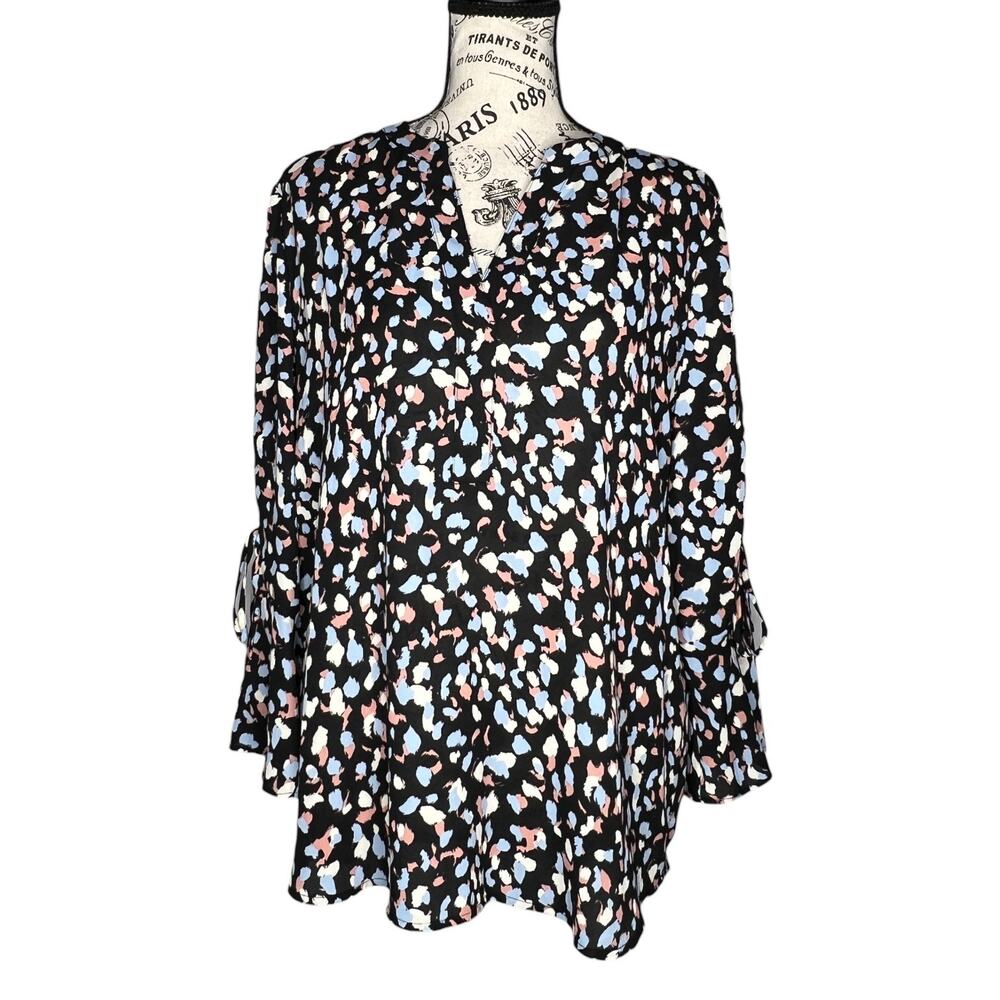 41Hawthorn (L) Trina Bell Sleeve Blouse - Stitch Fix 3/4 Sleeve Elbow Cinch Tie